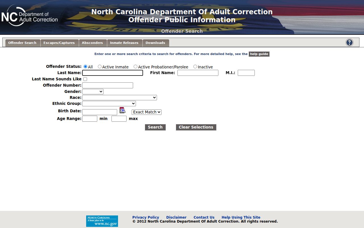 Carrboro public records route to North Carolina offender information